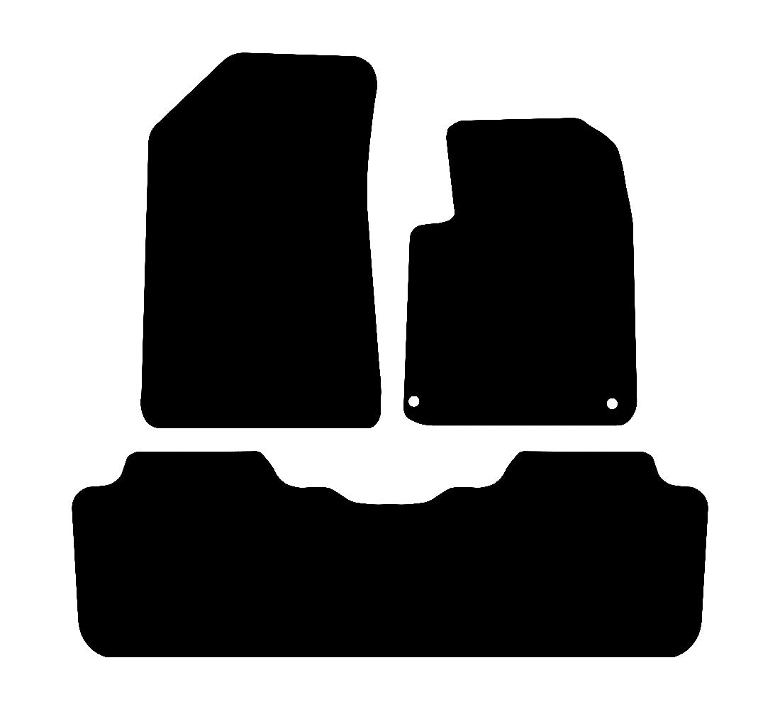 Citroen C5 2001 - 2008 Car Mats vehicle mat pattern