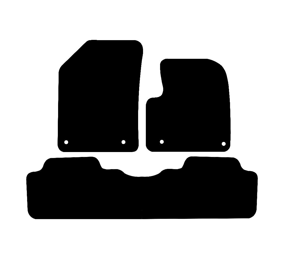 Citroen C5 2008 - 2018 Car Mats vehicle mat pattern
