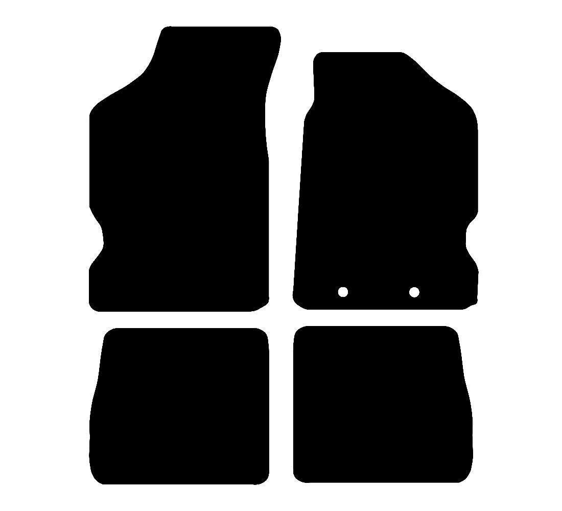 Citroen Saxo 1996 - 2000 Car Mats vehicle mat pattern