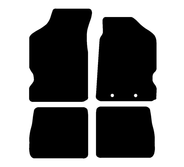 Citroen Saxo 1996 - 2000 Car Mats vehicle mat pattern