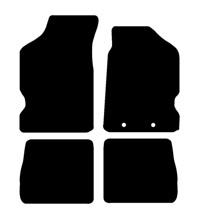 Citroen Saxo (Facelift Version) 2000 - 2003 Car Mats vehicle mat pattern