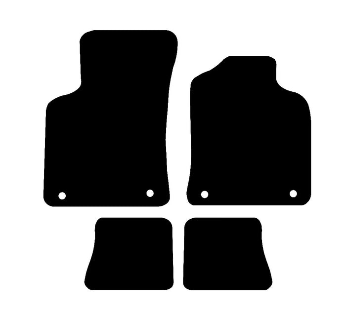 Audi TT 1999 - 2006 Car Mats vehicle mat pattern