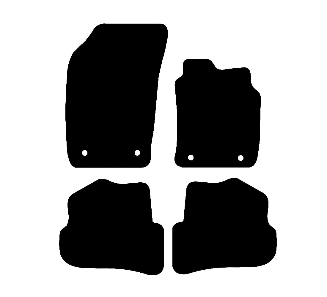 Audi A1 (PQ25) 2009 - 2018 Car Mats vehicle mat pattern