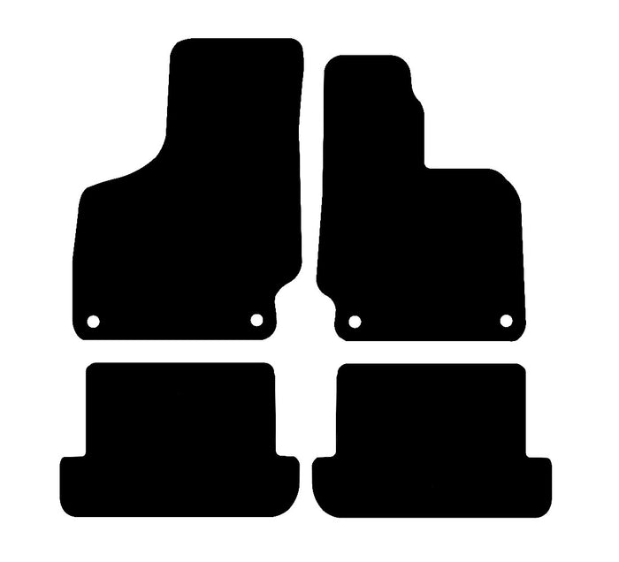 Audi TT 2006 - 2014 Car Mats vehicle mat pattern
