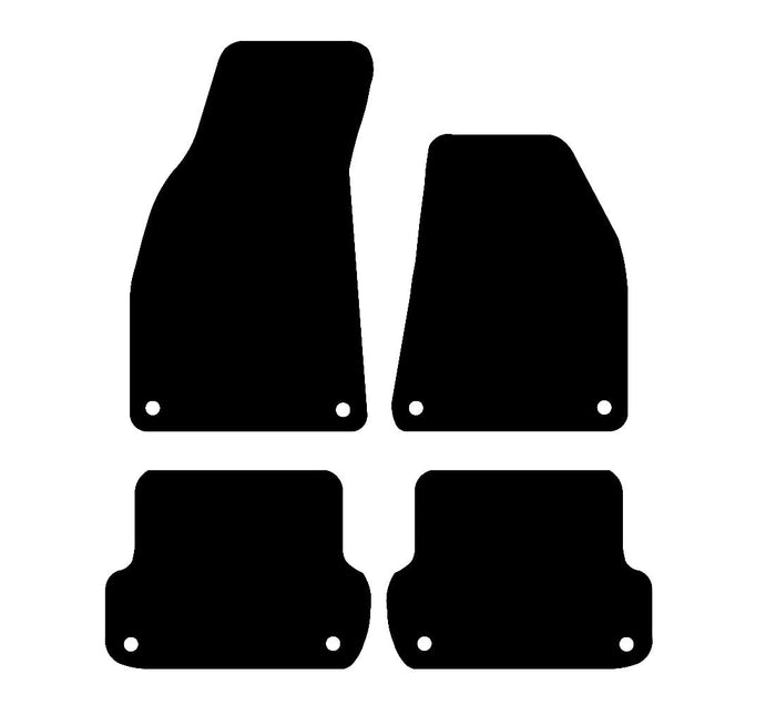 Audi A4 2001 - 2008 Car Mats vehicle mat pattern