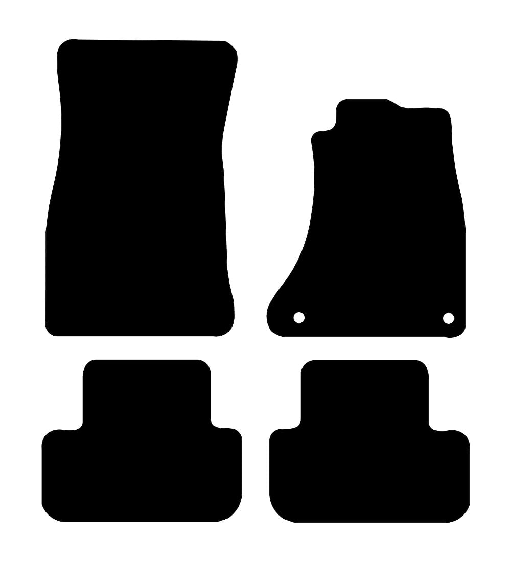 Audi A4 (2 Clip Version) 2008 - 2015 Car Mats vehicle mat pattern
