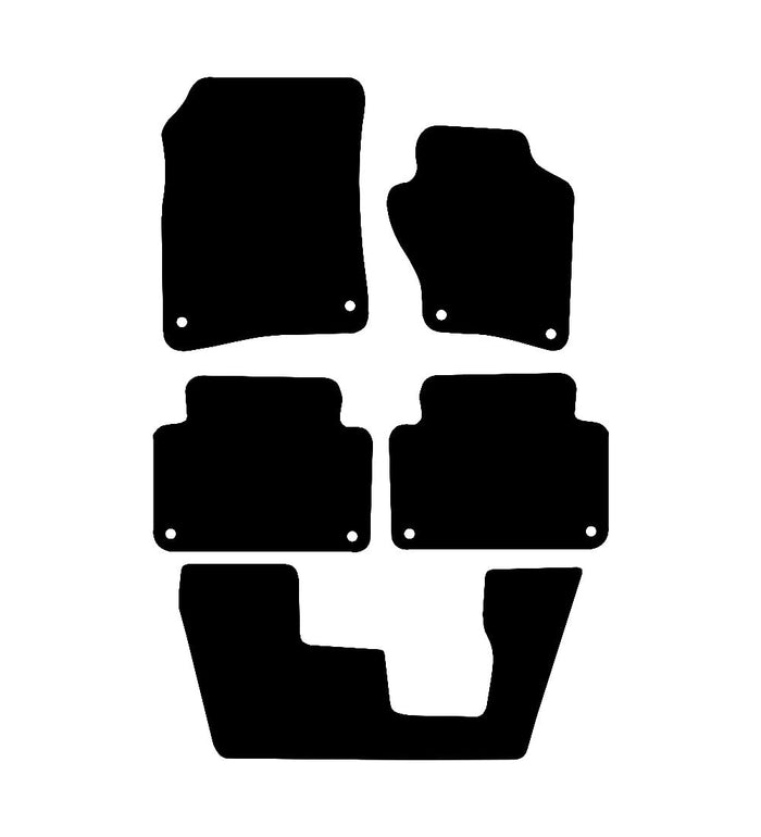 Audi Q7 (5 Piece) 2006 - 2015 Car Mats vehicle mat pattern