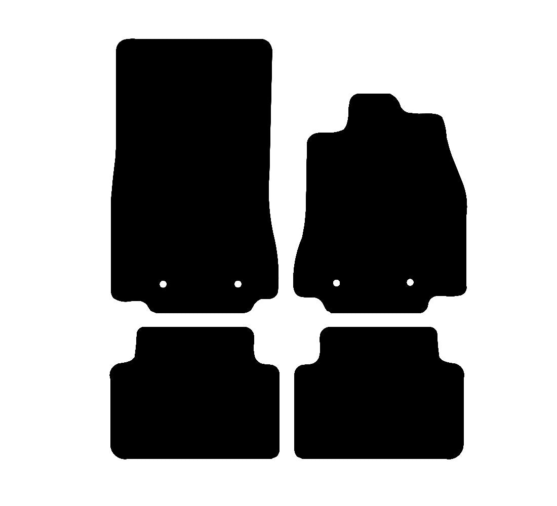 Jaguar XF/XF Sportbrake (X250) 2007 - 2014 Car Mats vehicle mat pattern