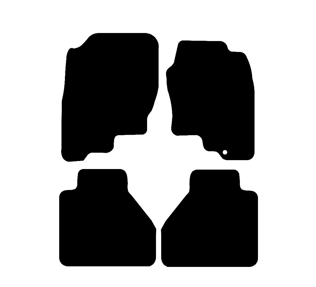 Nissan Navara 2005 - 2010 Car Mats vehicle mat pattern