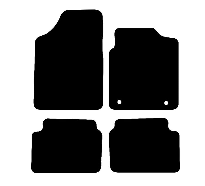 Hyundai i10 2007 - 2009 Car Mats vehicle mat pattern