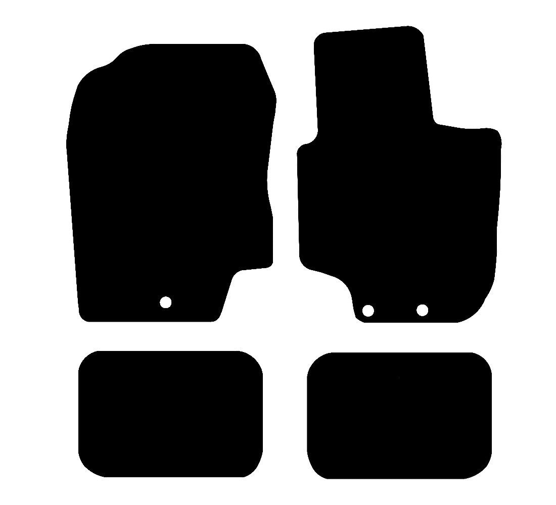 Hyundai i20 2008 - 2009 Car Mats vehicle mat pattern