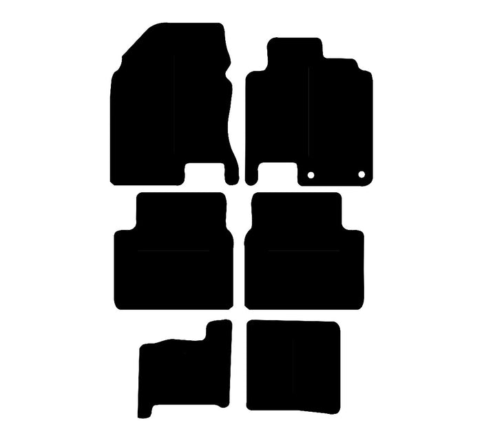 Nissan Qashqai +2 2007 - 2010 Car Mats vehicle mat pattern