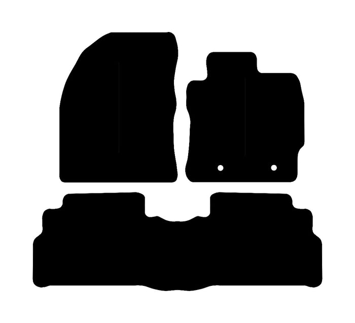 Toyota Verso 2009 - 2012 Car Mats vehicle mat pattern