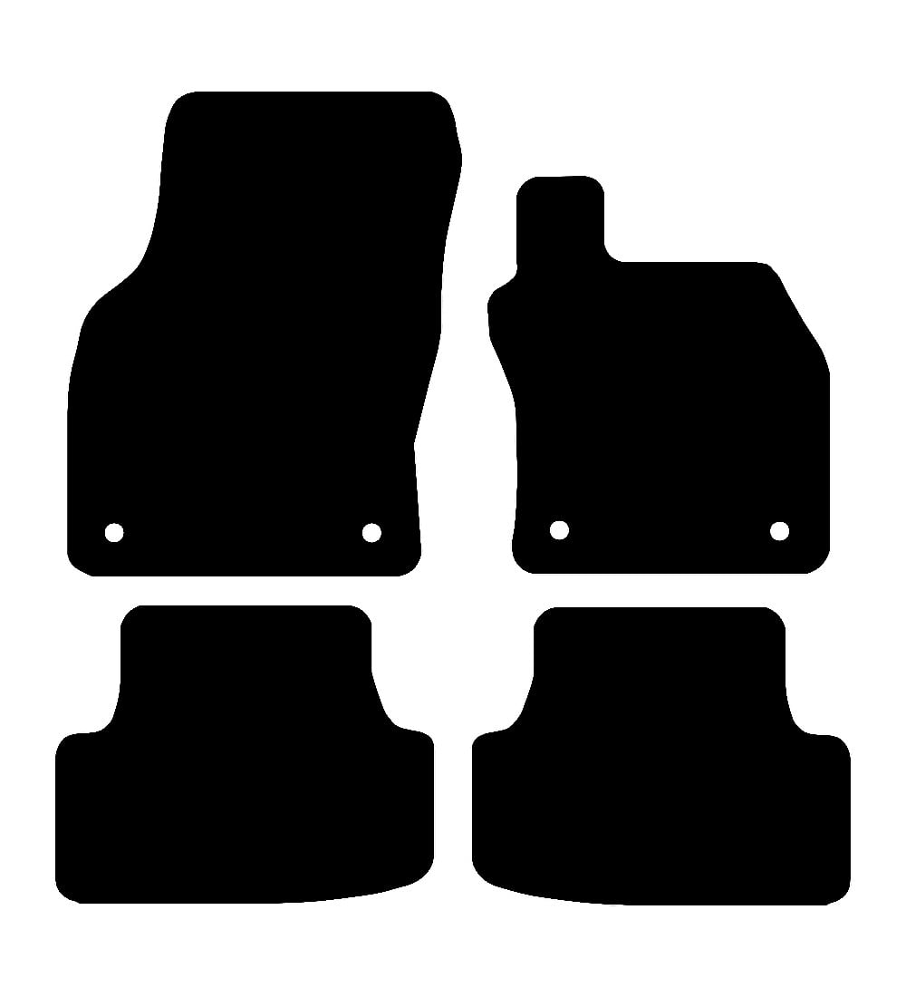 Audi S3 2013 - 2020 Car Mats vehicle mat pattern