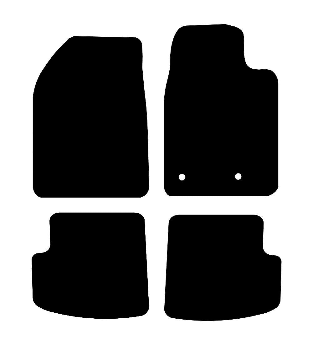 Toyota Yaris 3dr (2 CLIP) 2001 - 2006 Car Mats vehicle mat pattern