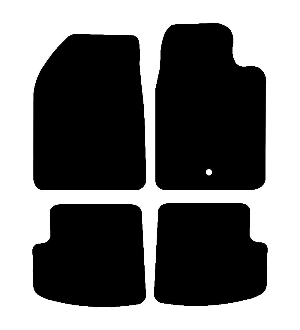 Toyota Yaris 3dr 2001 - 2006 Car Mats vehicle mat pattern