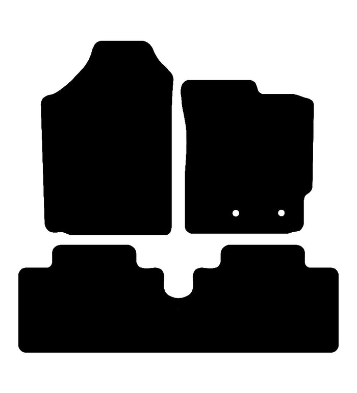 Toyota Yaris 2006 - 2011 Car Mats vehicle mat pattern