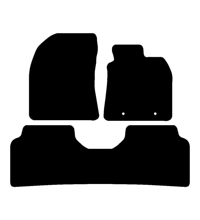 Toyota Avensis 2009 - 2010 Car Mats vehicle mat pattern