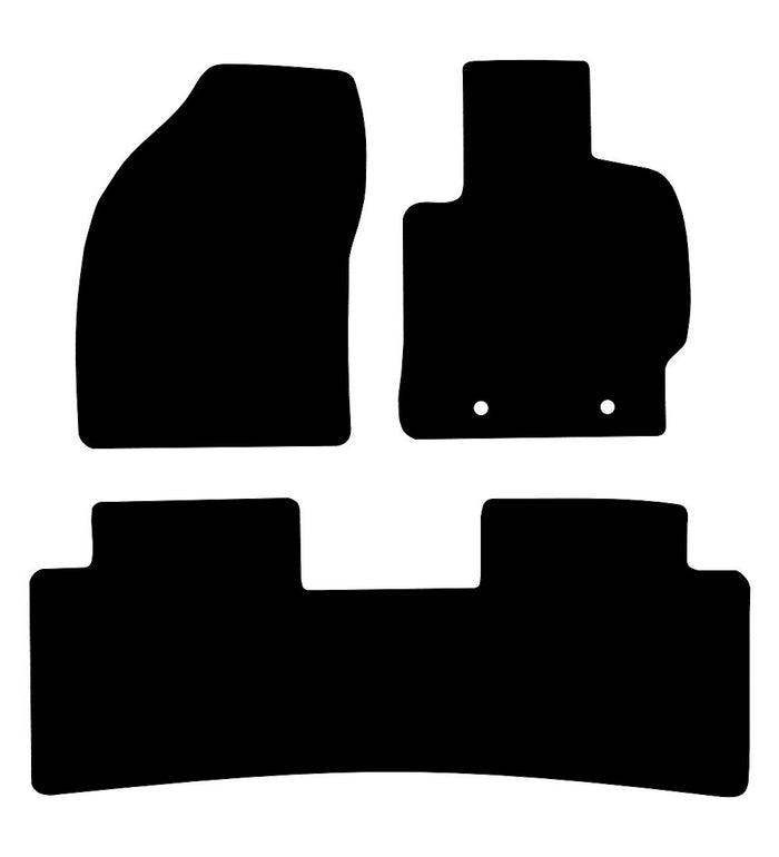 Toyota Prius (Taxi Version) 2009 - 2012 Car Mats vehicle mat pattern
