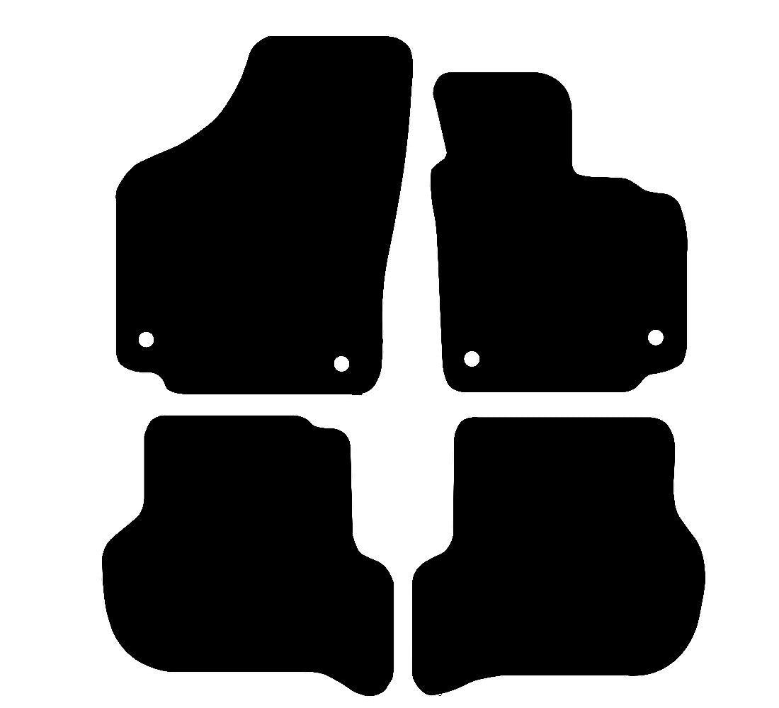 Seat Toledo 2005 - 2012 Car Mats vehicle mat pattern