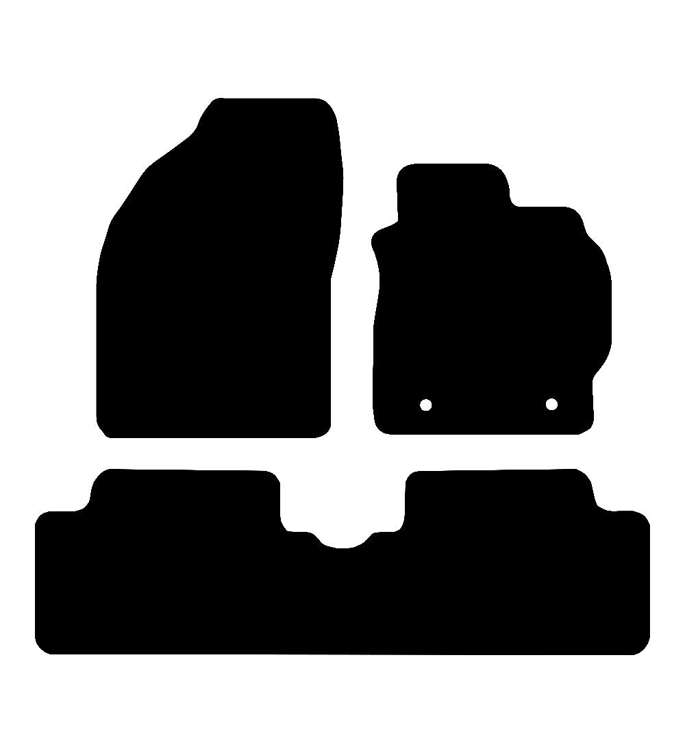 Toyota Auris (1 Piece Backmat) 2007 - 2012 Car Mats vehicle mat pattern