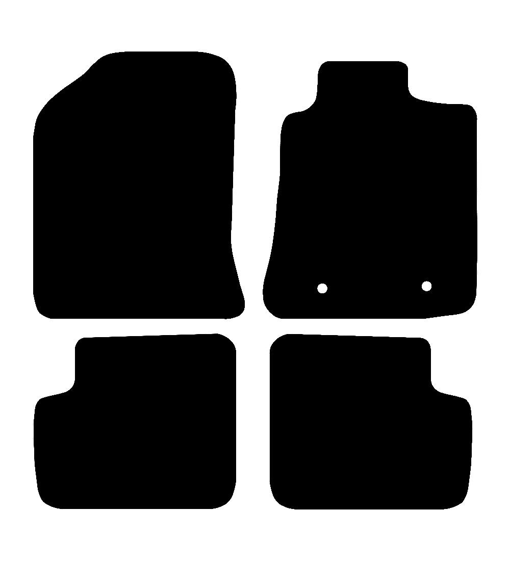 Toyota Corolla 2002 - 2007 Car Mats vehicle mat pattern
