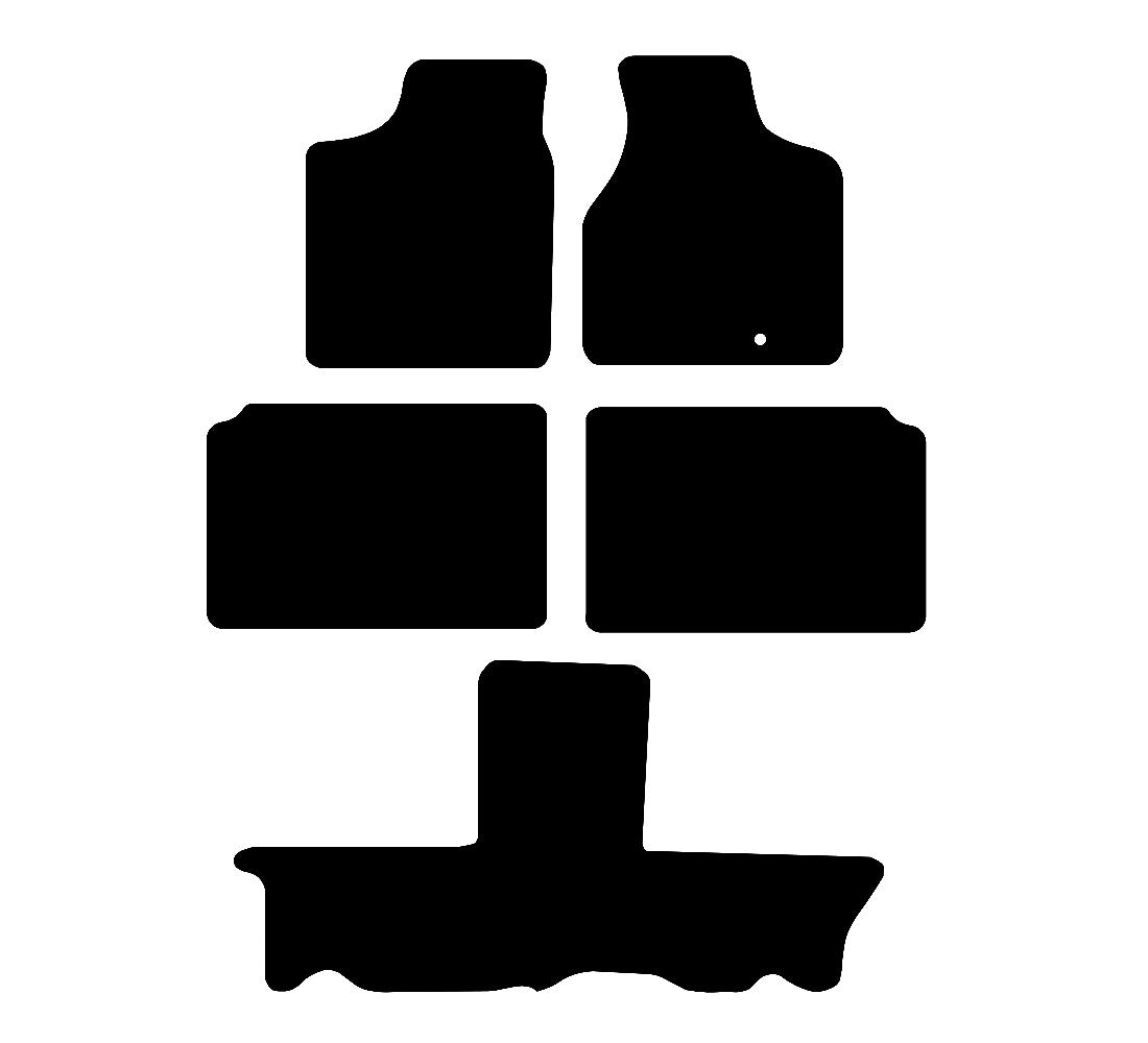 Chrysler Voyager LWB (Sto & Go) 2001 - 2008 Car Mats vehicle mat pattern