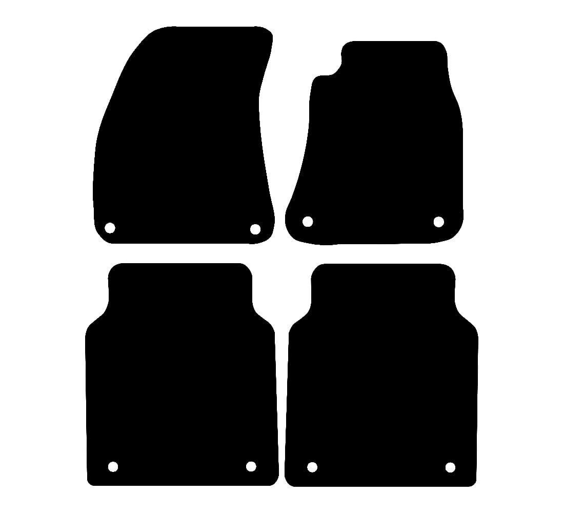 Audi A8 LWB 2010 - 2017 Car Mats vehicle mat pattern