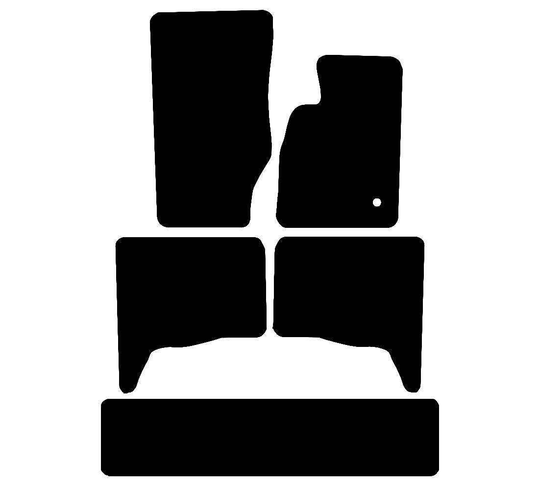 Chrysler Commander 2006 - 2020 Car Mats vehicle mat pattern
