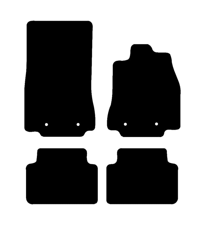 Jaguar XF 2008 - 2014 Car Mats vehicle mat pattern