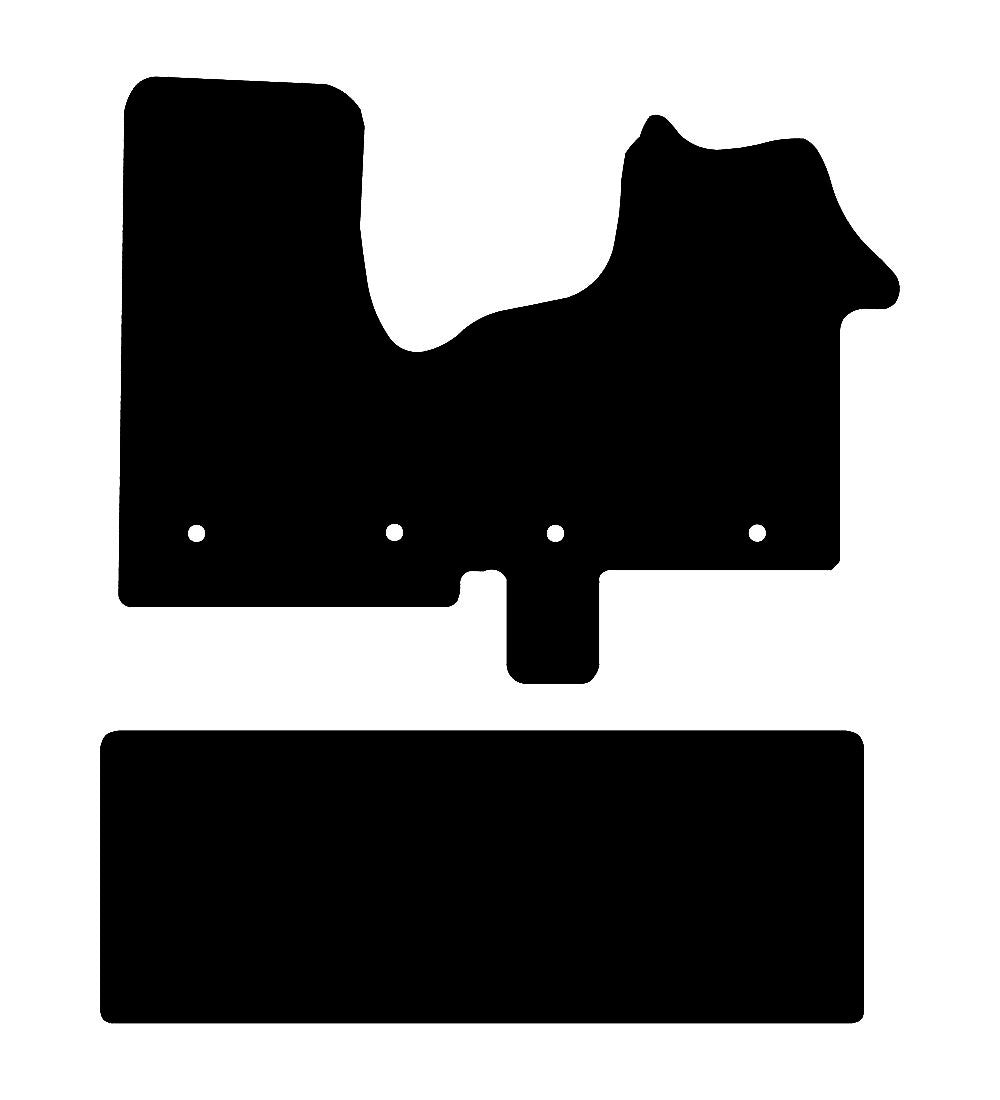 Renault Traffic Van Crew Cab 2014 to Present Car Mats vehicle mat pattern