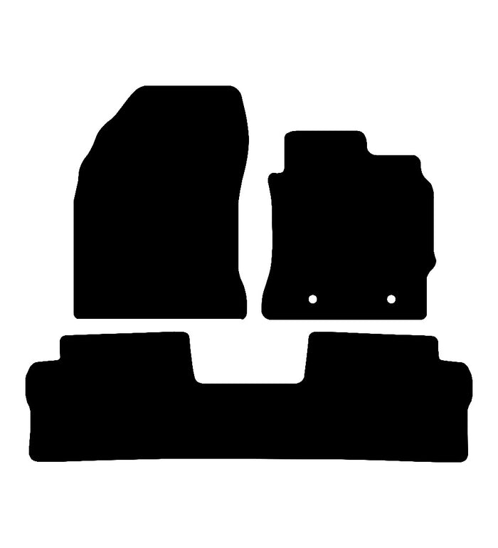 Toyota Auris (1 Piece Backmat) 2013 to Present Car Mats vehicle mat pattern