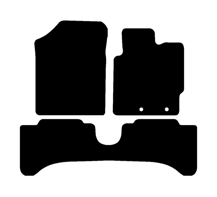 Toyota Yaris Hybrid 2014 to 2020 Car Mats vehicle mat pattern