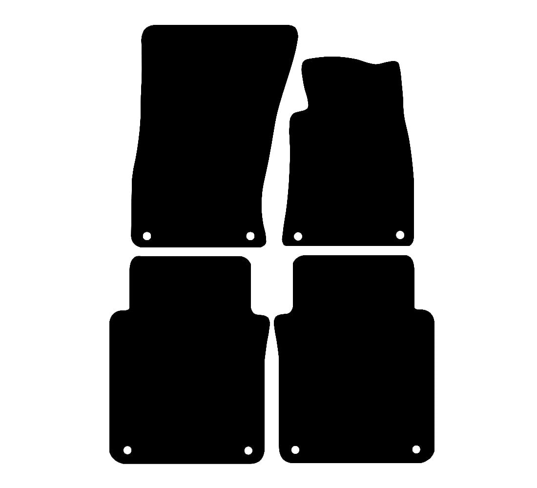Audi A8 LWB 2003 - 2010 Car Mats vehicle mat pattern