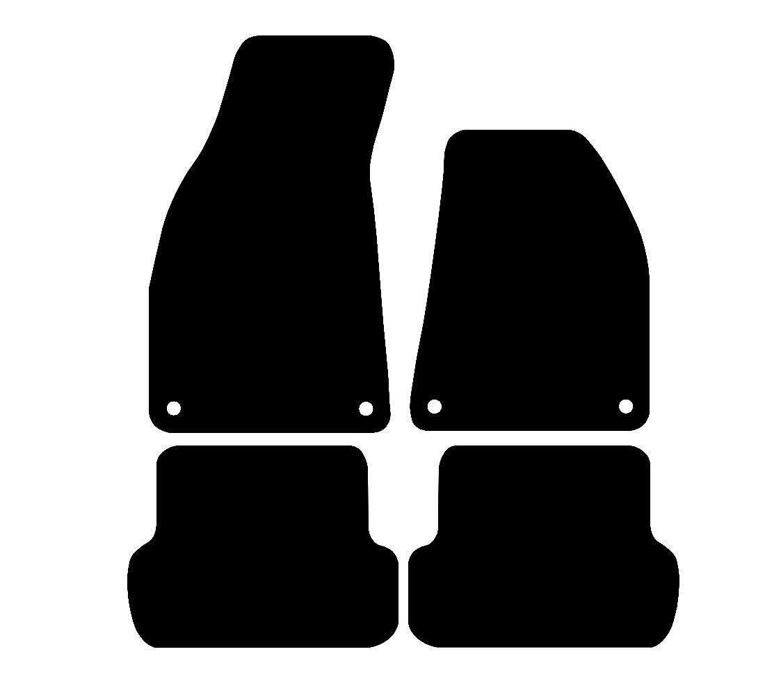 Seat Exeo 2009 - 2013 Car Mats vehicle mat pattern