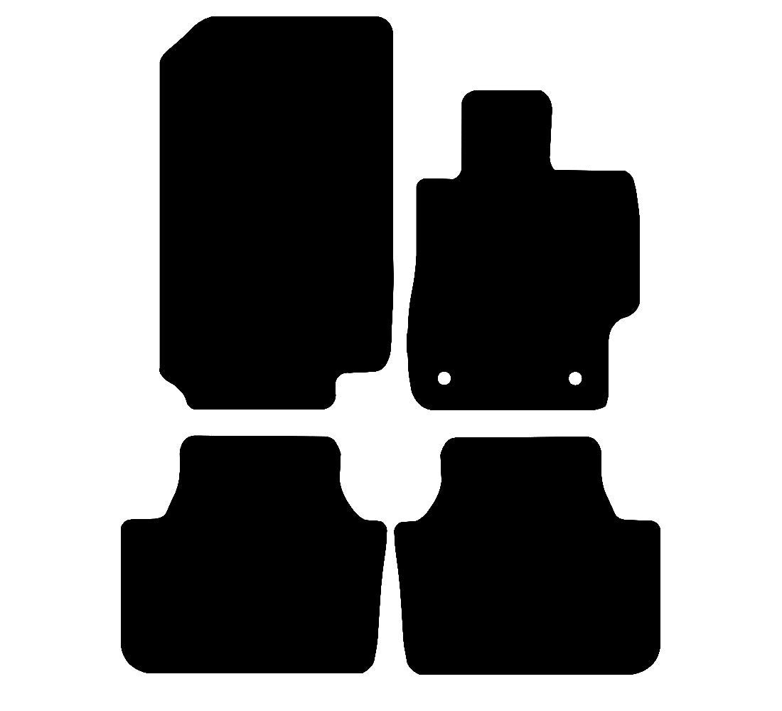 Honda Accord (Manual) 2004 - 2008 Car Mats vehicle mat pattern