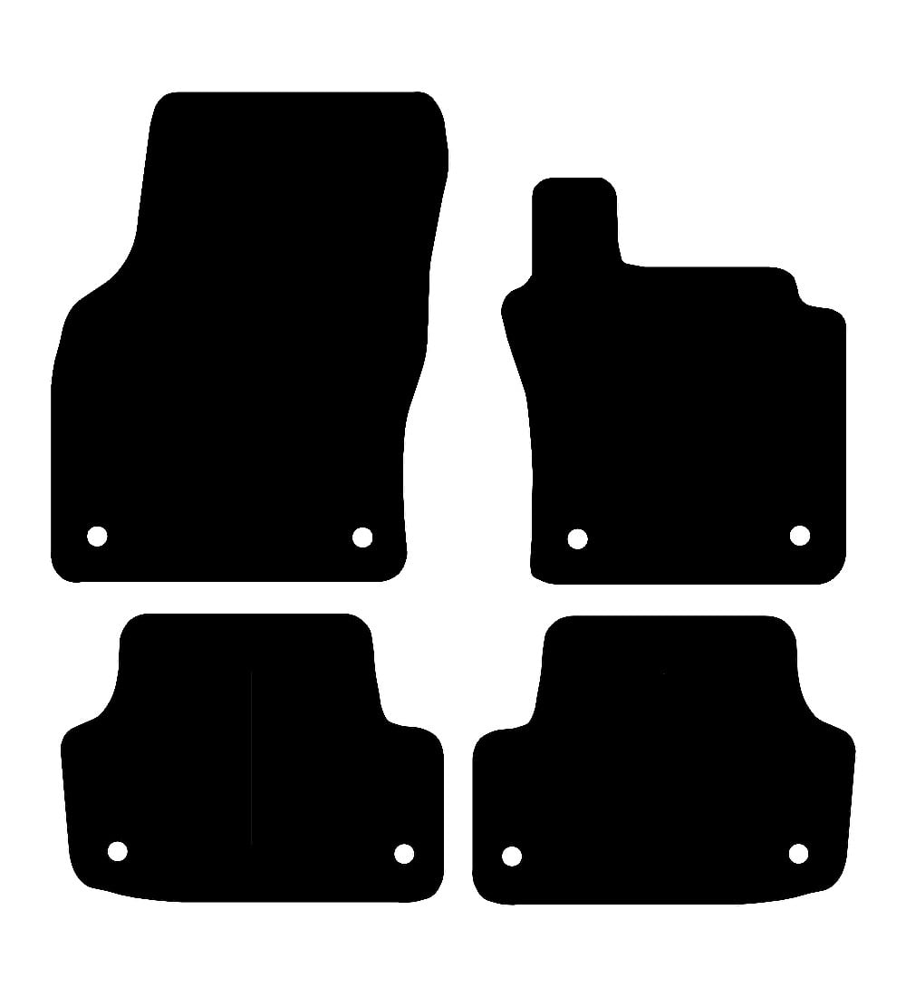 Audi A3 (8 Clips) 2013 - 2020 Car Mats vehicle mat pattern