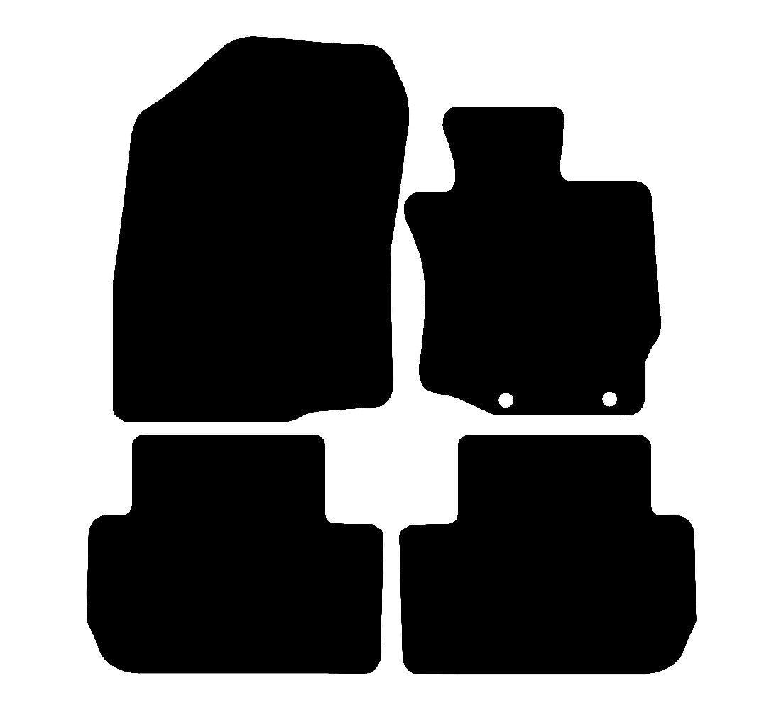 Mitsubishi Outlander 2013 to Present Car Mats vehicle mat pattern
