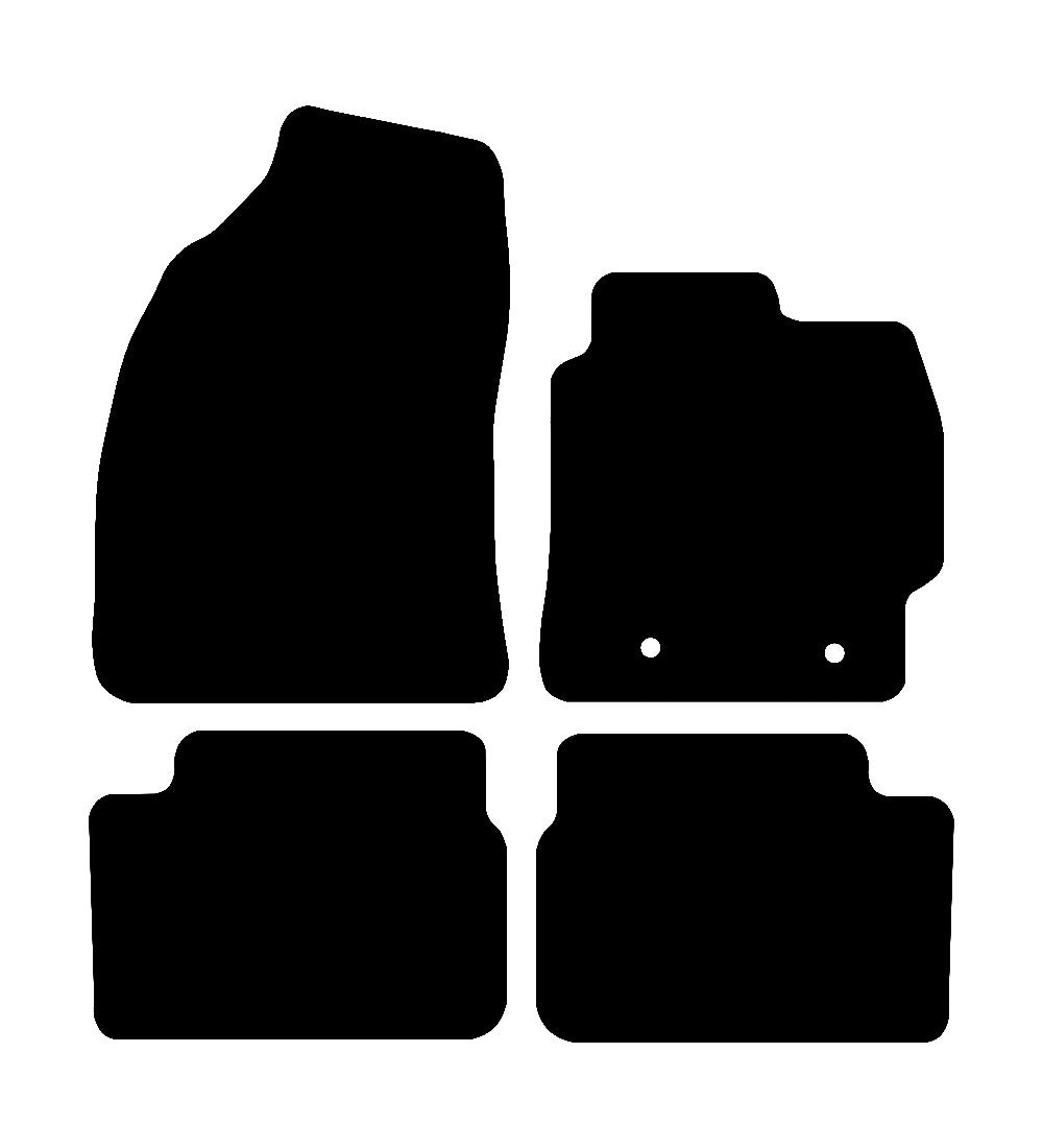 Toyota Corolla 2007 - 2013 Car Mats vehicle mat pattern