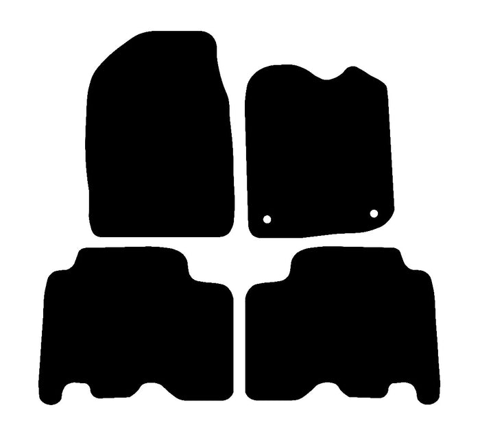 Toyota Yaris Verso 2000 - 2004 Car Mats vehicle mat pattern