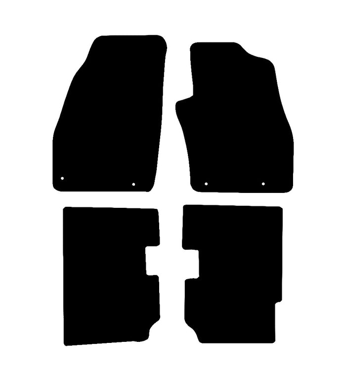 Fiat Punto 2012 to Present Car Mats vehicle mat pattern