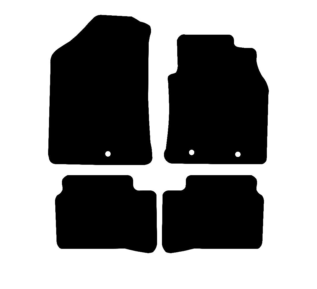 Hyundai i10 2015 - 2020 Car Mats vehicle mat pattern