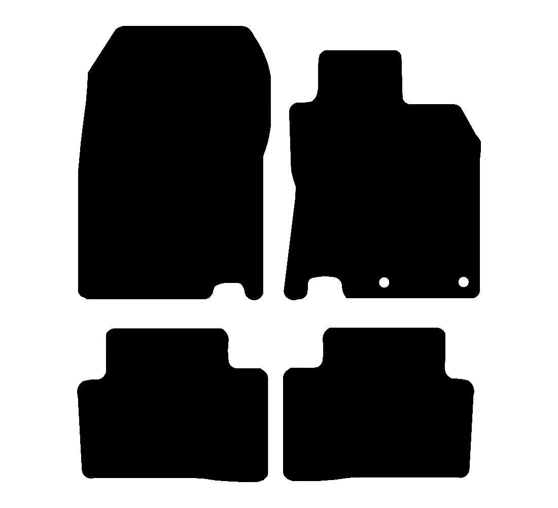 Nissan Qashqai 2014 - 2020 Car Mats vehicle mat pattern