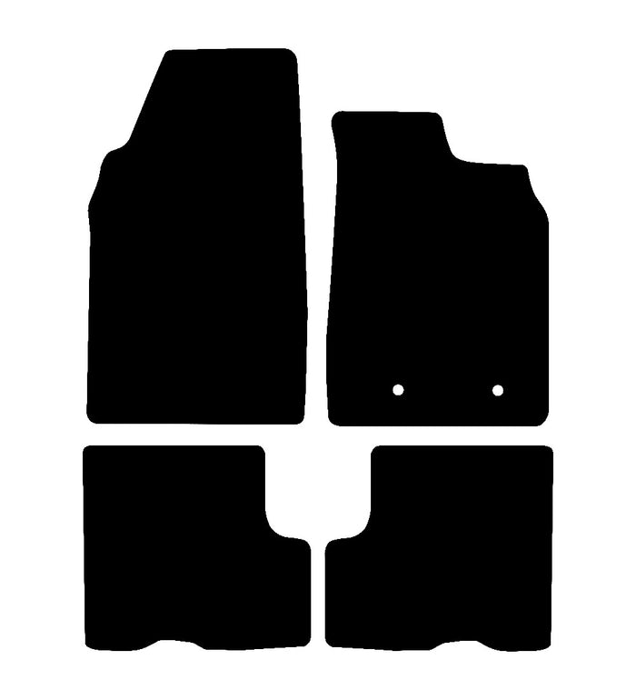 Dacia Duster (With Passenger Seat Draw) 2018 - 2024 Car Mats vehicle mat pattern