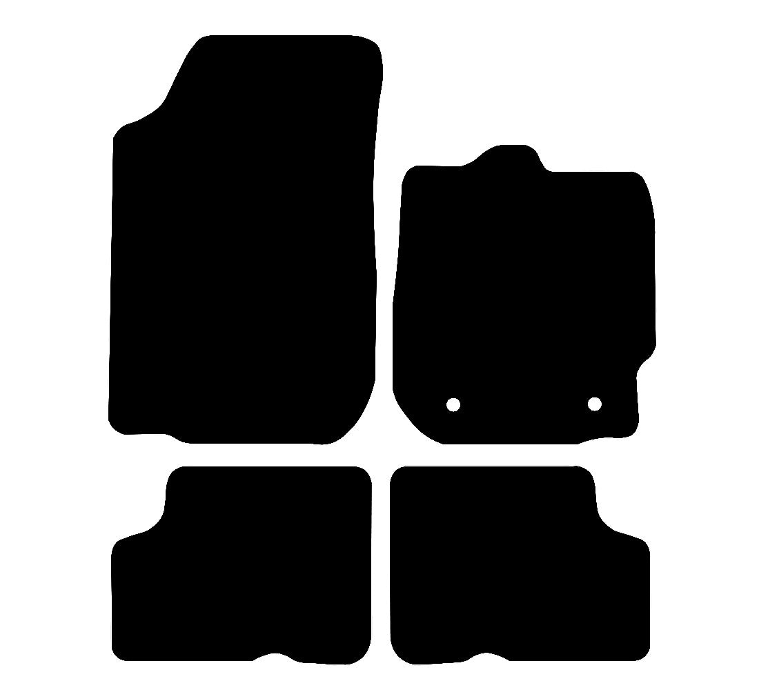 Dacia Duster 2010 - 2018 Car Mats vehicle mat pattern