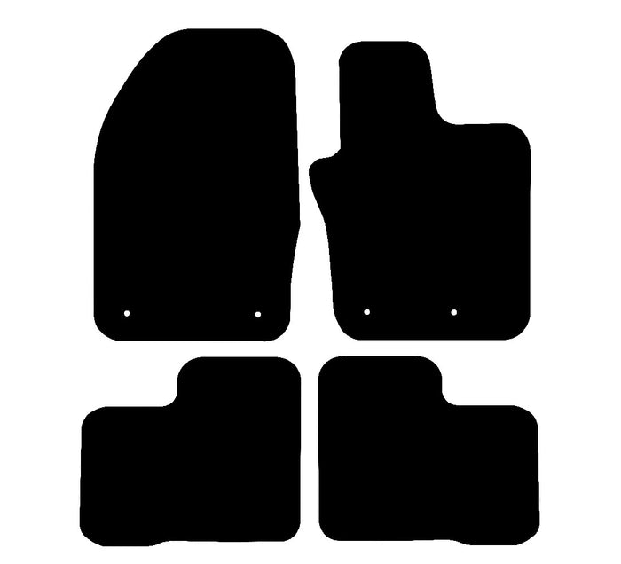 Fiat 500 "X" 2015 to Present Car Mats vehicle mat pattern