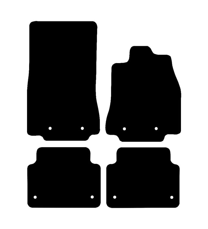 Jaguar XF/XF Sportbrake 2014 - 2016 Car Mats vehicle mat pattern
