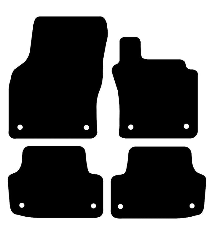 Audi A3 Saloon (8 Clips) 2012 - 2020 Car Mats vehicle mat pattern