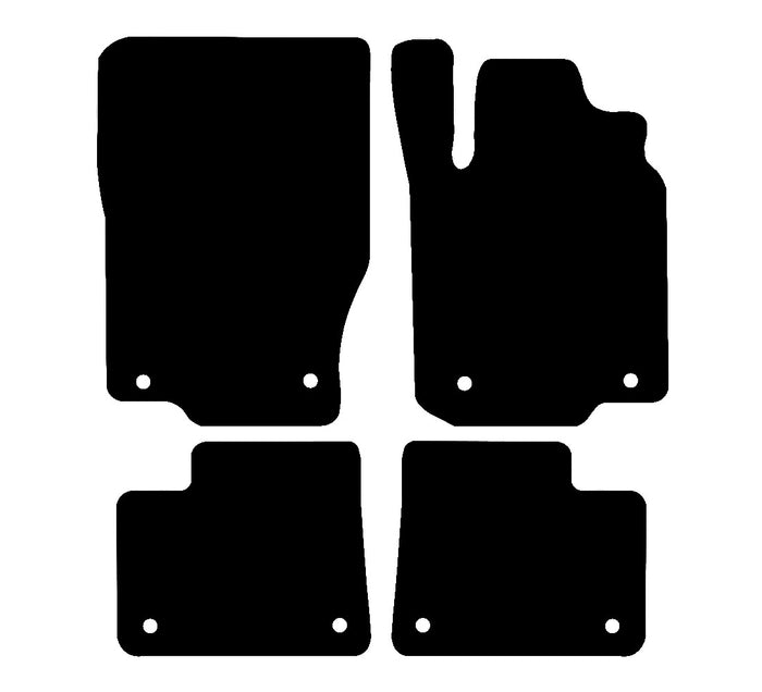 Mercedes ML 2012 to Present Car Mats vehicle mat pattern