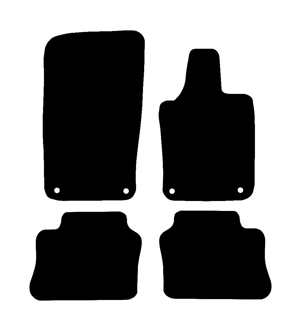 Porsche Panamera 2009 - 2015 Car Mats vehicle mat pattern